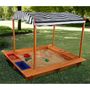 Voir la diapositive 1 : Kidkraft Bac à sable d'extérieur avec tonnelle - Bois - H1.32m - AUVENT 