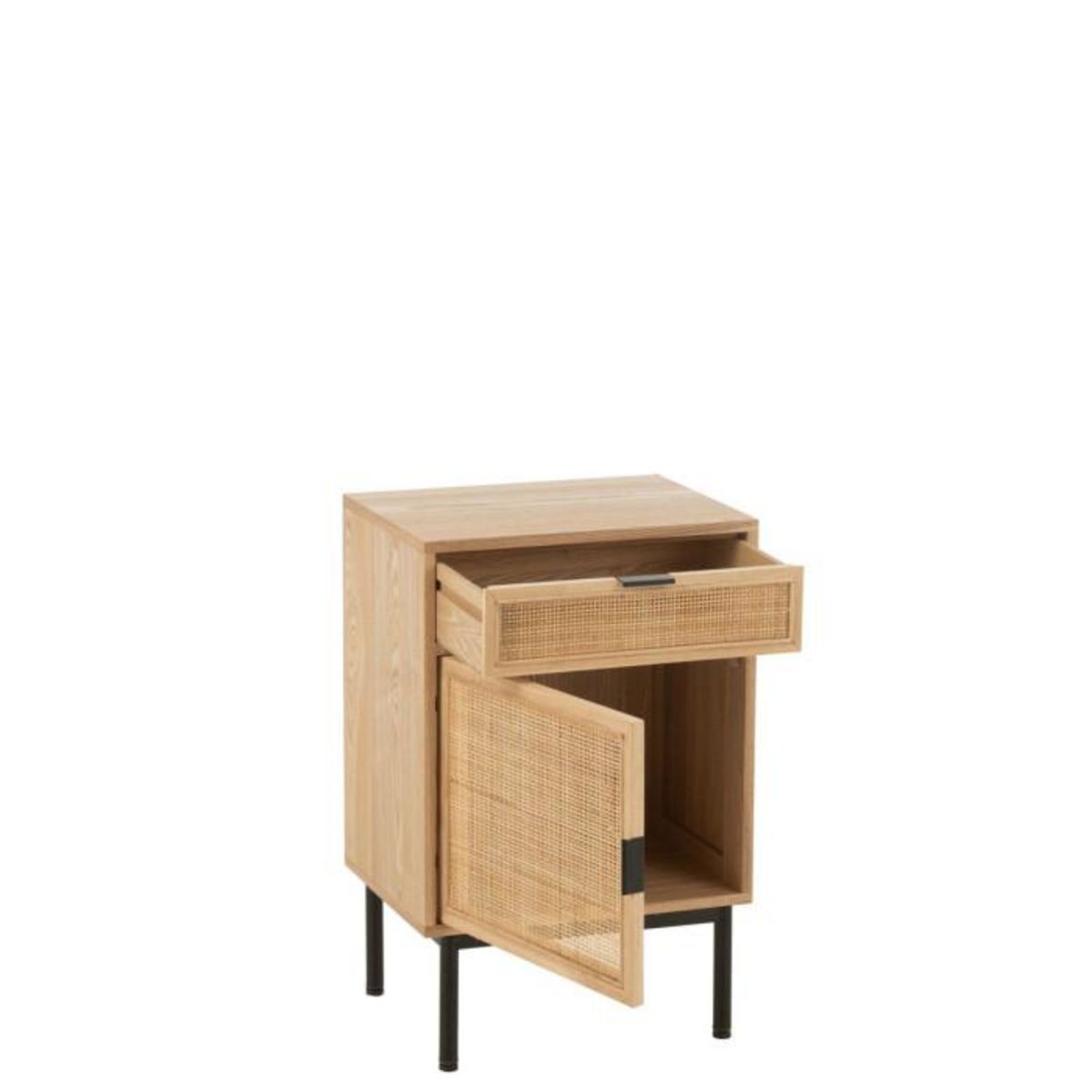 Paris Prix Table de Chevet Cannage  Kory  70cm Naturel