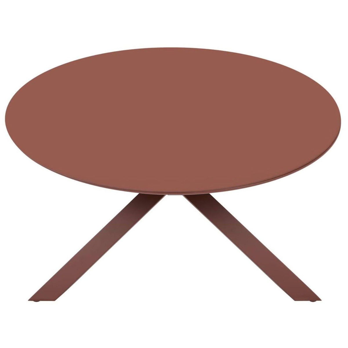 HESPERIDE Table de jardin ronde en aluminium 6 places ORYON