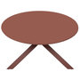 Voir la diapositive 4 : HESPERIDE Table de jardin ronde en aluminium 6 places ORYON