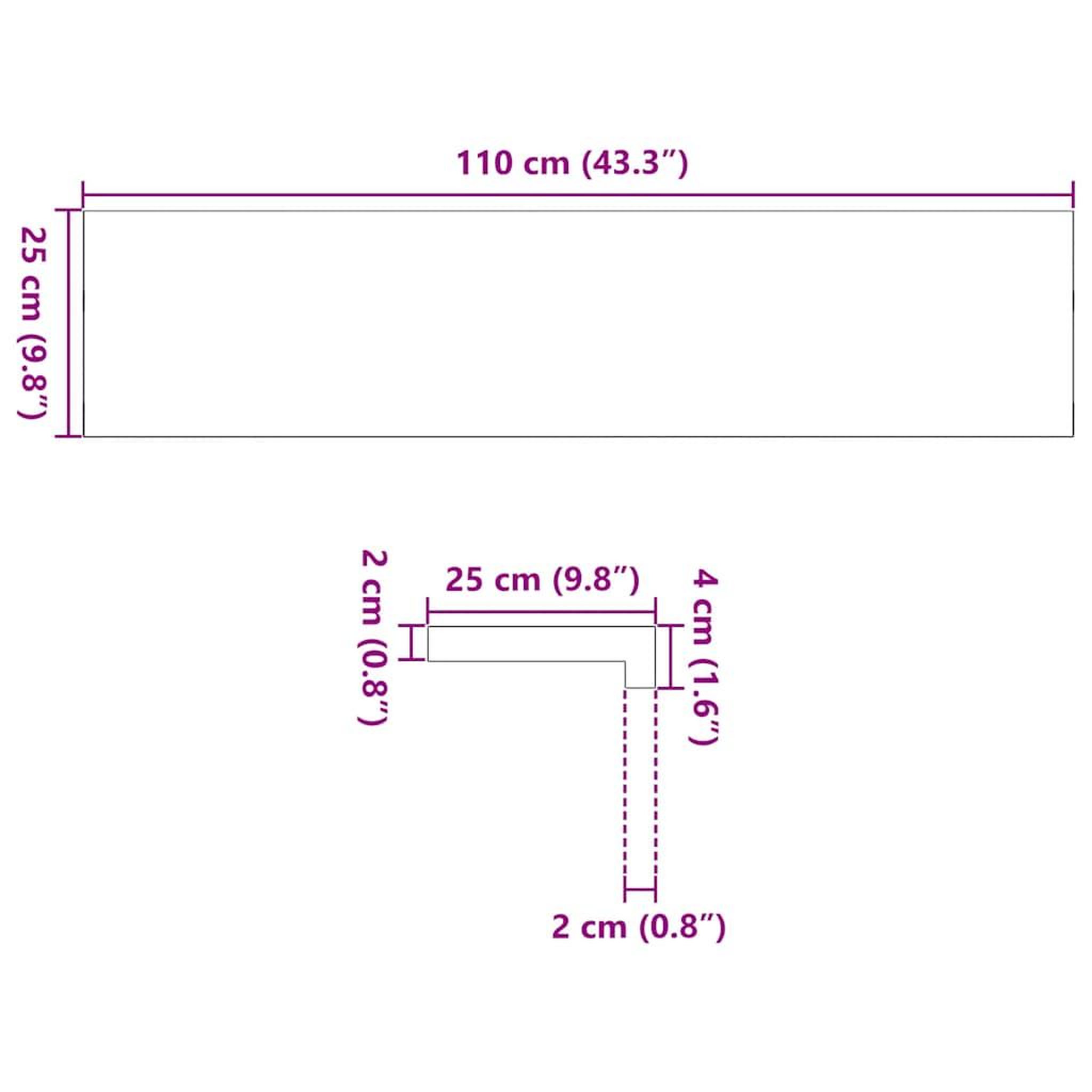 Voir la diapositive 6 : VIDAXL Marches d'escalier 4pcs non traite 110x25x2cm bois chene massif
