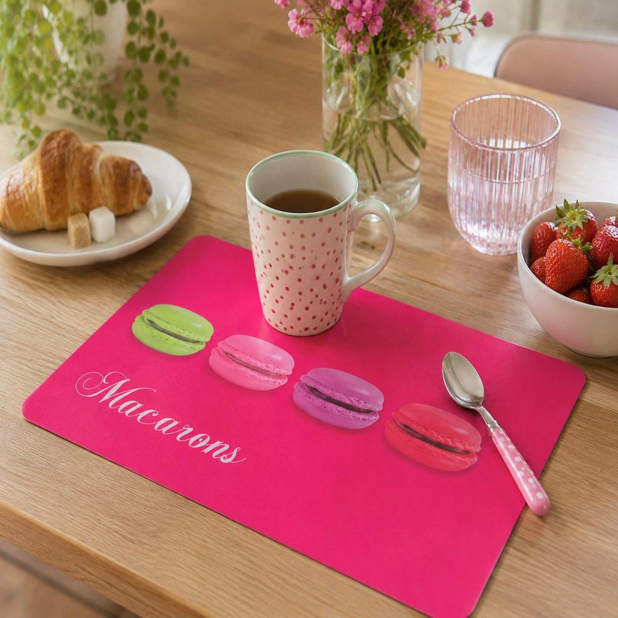 Voir la diapositive 2 : Eden Set de table opaque macaron 28 x 44 cm