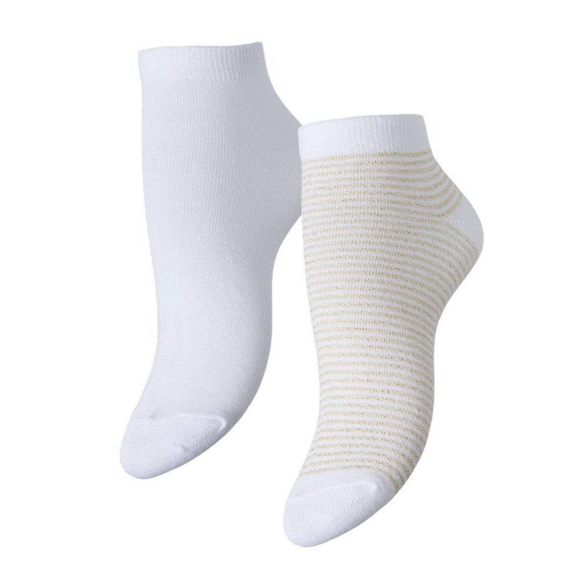 Pieces X2 Paires de Chaussettes Blanc/ Femme Pieces Claura