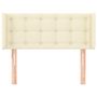 Voir la diapositive 3 : VIDAXL Tete de lit avec oreilles Creme 93x16x78/88 cm Similicuir