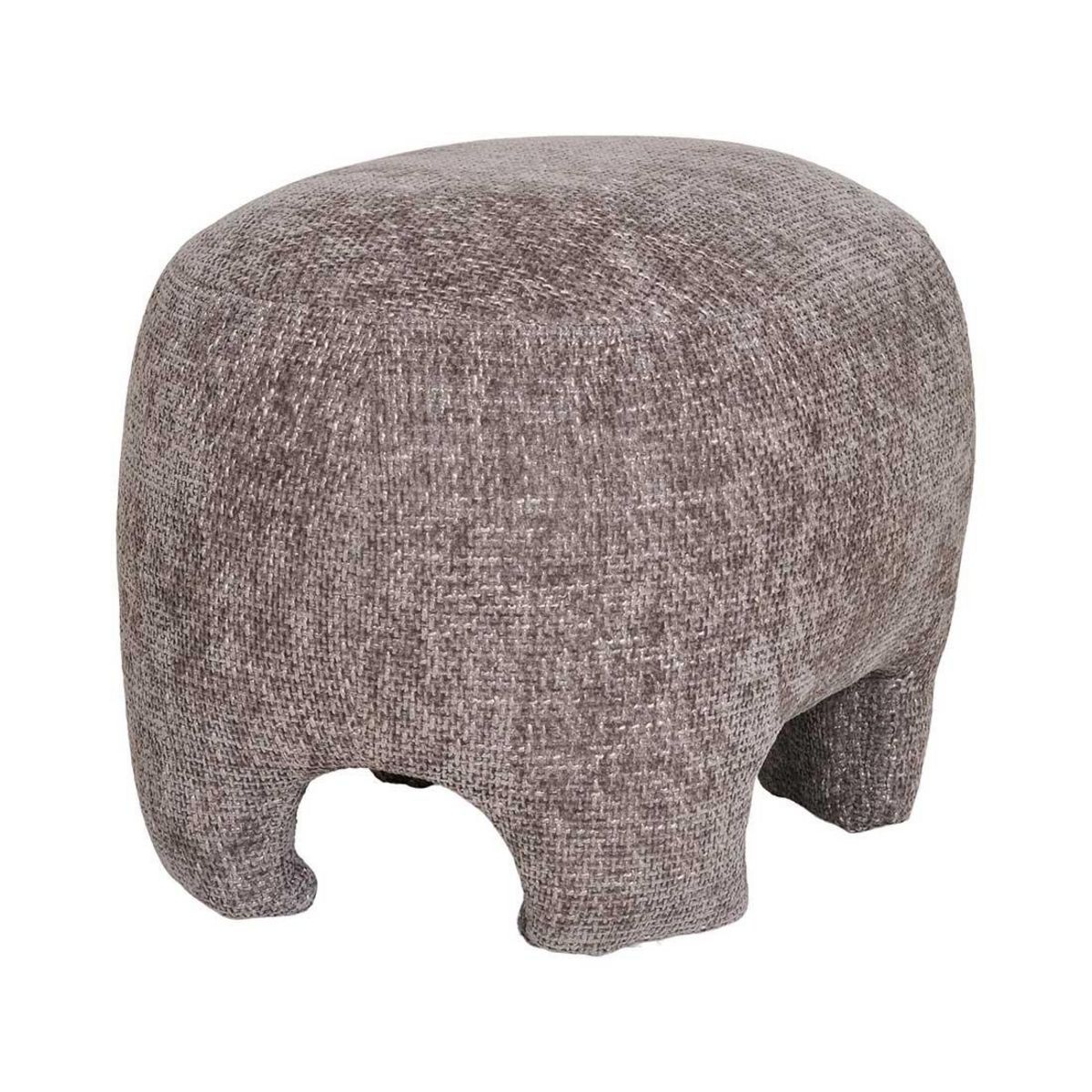 LISA DESIGN Olbia - pouf - en tissu texturé