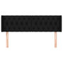 Voir la diapositive 3 : VIDAXL Tete de lit avec oreilles Noir 147x16x78/88 cm Tissu