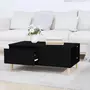 VIDAXL Table basse Noir 90x50x36,5 cm Bois d'ingenierie