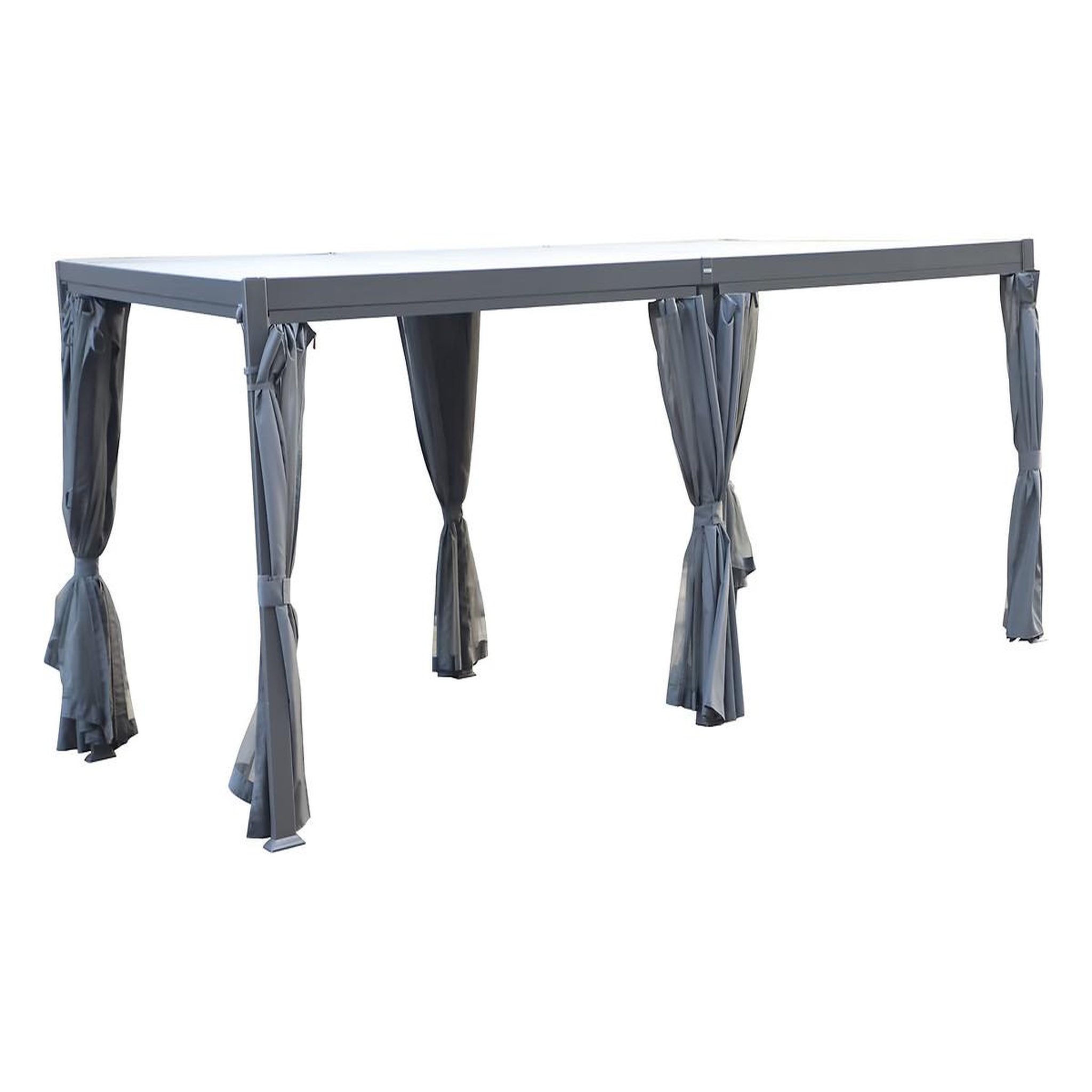 Voir la diapositive 2 : HESPERIDE 6 rideaux pour pergola bioclimatique avila 6 x 3,5 m - hespéride