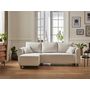 Voir la diapositive 5 : BEST MOBILIER Saphir - canapé d'angle réversible 4 places - convertible - avec coffre - en tissu