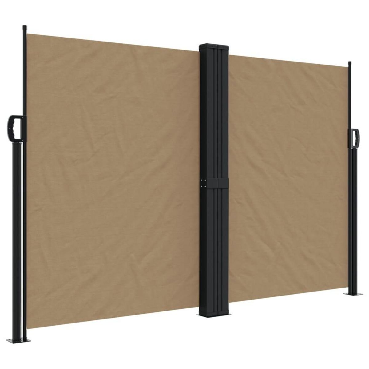 VIDAXL Auvent lateral retractable taupe 160x600 cm