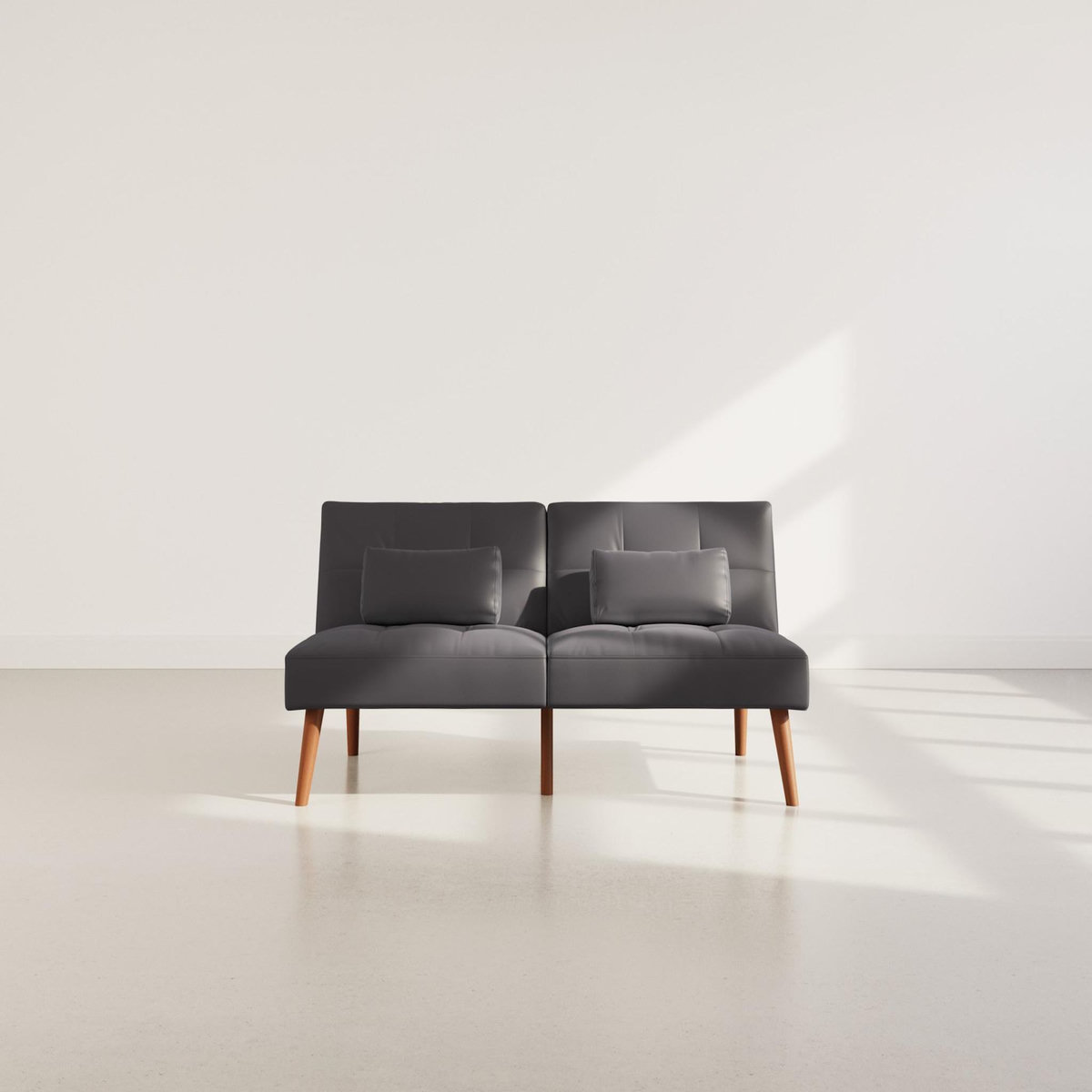 BEST MOBILIER Philae - canapé convertible clic-clac 2 places - en simili