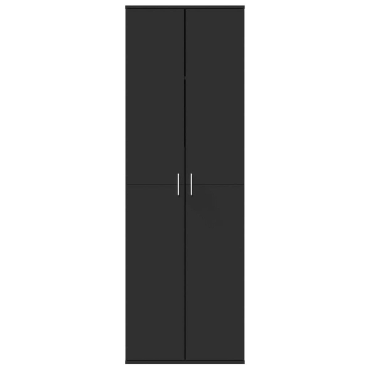 VIDAXL Buffet haut noir 60x35x180 cm bois d'ingenierie