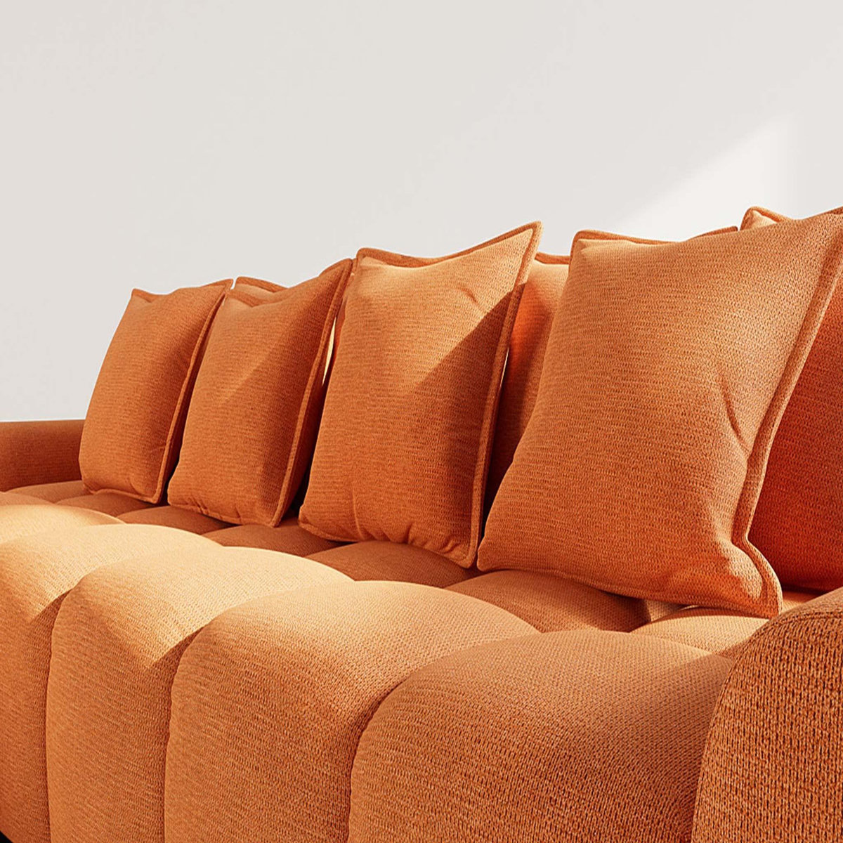 LISA DESIGN Adelaide - canapé d'angle réversible 4 places en tissu texturé
