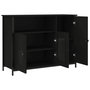 Voir la diapositive 5 : VIDAXL Buffet noir 100x35x75 cm bois d'ingenierie