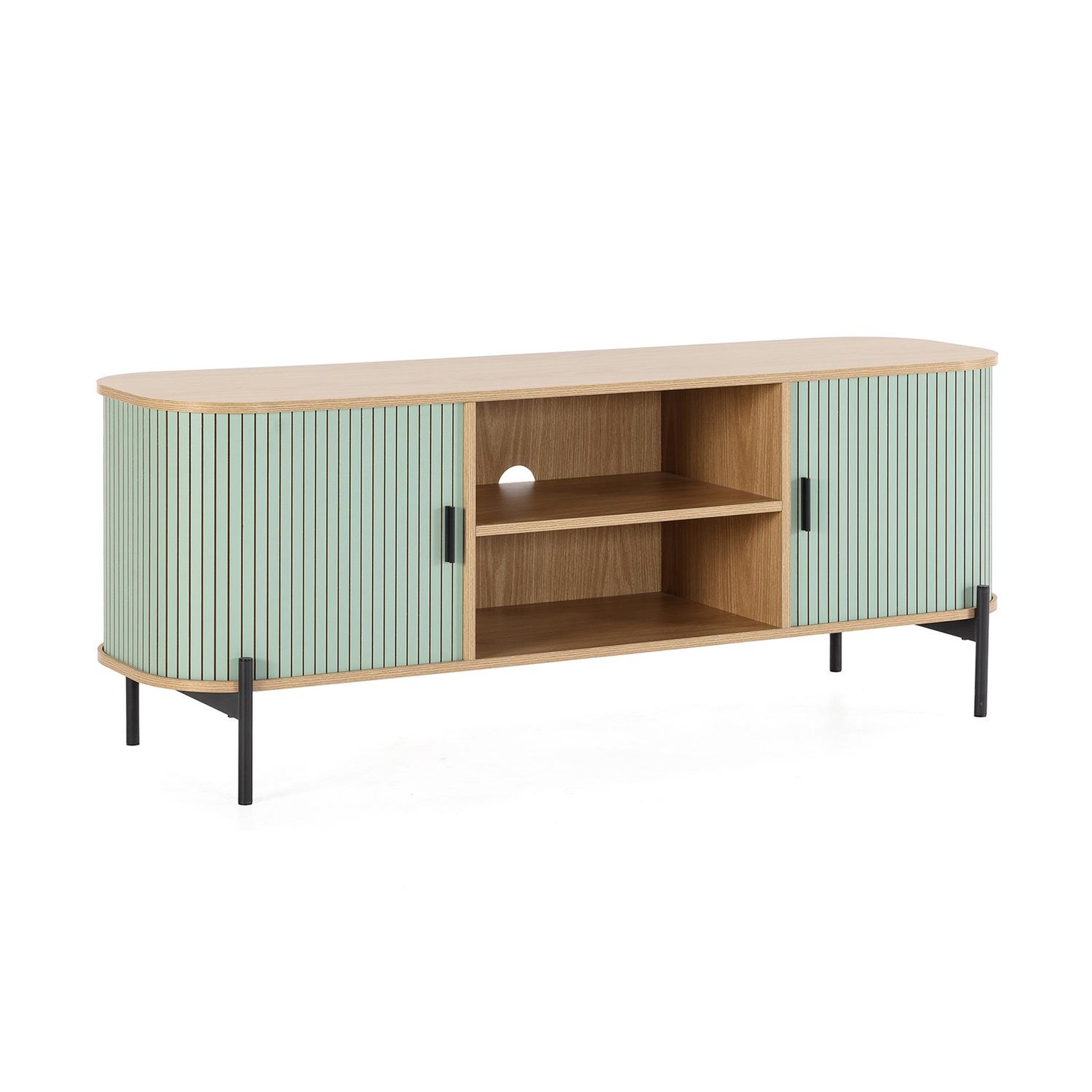VS VENTA-STOCK Meuble Tv Mónaco 2 portes couleur Bleu
