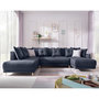 Voir la diapositive 1 : BEST MOBILIER Lena - canapé d'angle panoramique convertible - avec coffre - 7 places - gauche