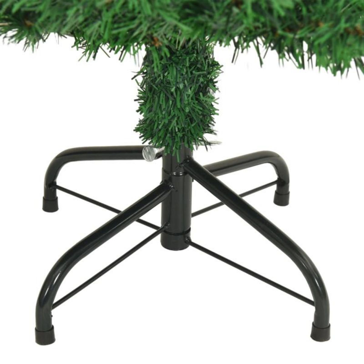 VIDAXL Arbre de Noël artificiel avec branches épaisses vert 120 cm PVC