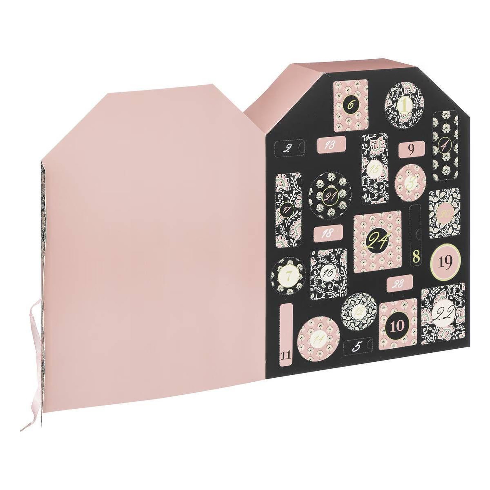 Voir la diapositive 2 : ATMOSPHERA Calendrier de l'avent  24 surprises  40cm rose