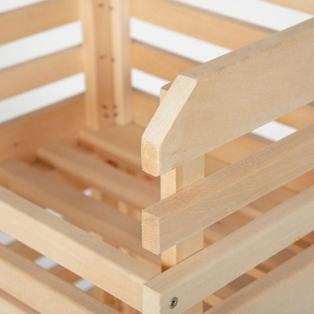 Paris Prix Desserte de Cuisine 3 Étages  Fruits  80cm Naturel