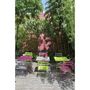 Voir la diapositive 3 : GARDENSTAR Table de jardin pliante 60x60cm acier vert POP