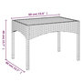 Voir la diapositive 6 : VIDAXL Chaises inclinables de jardin lot de 2 et table resine tressee