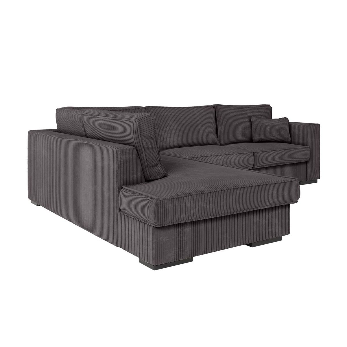 Canapé d'angle gauche 4 places velours cotelé  PENELOPE