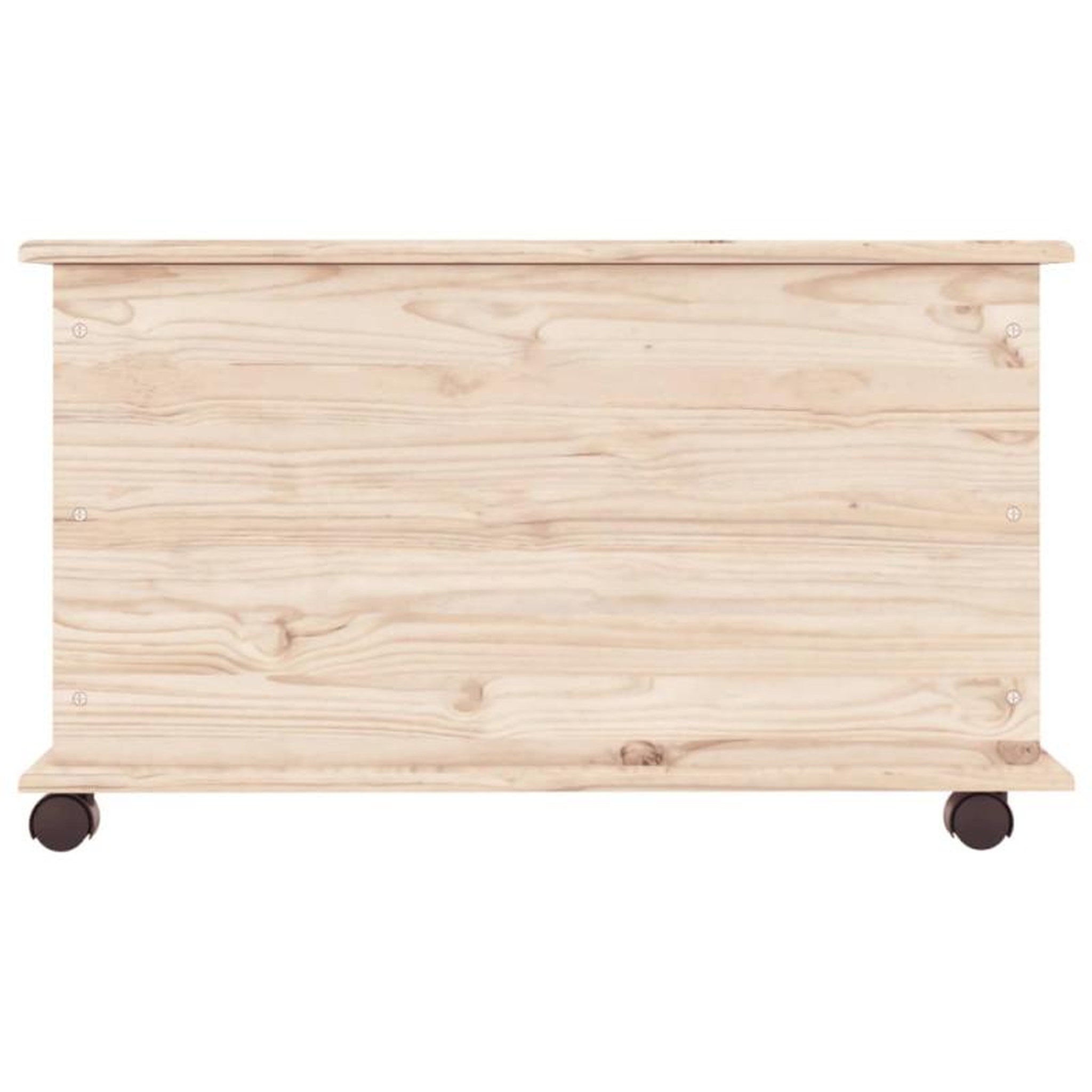 Voir la diapositive 4 : VIDAXL Coffre de rangement à roulettes ALTA 73x39,5x44 cm bois de pin