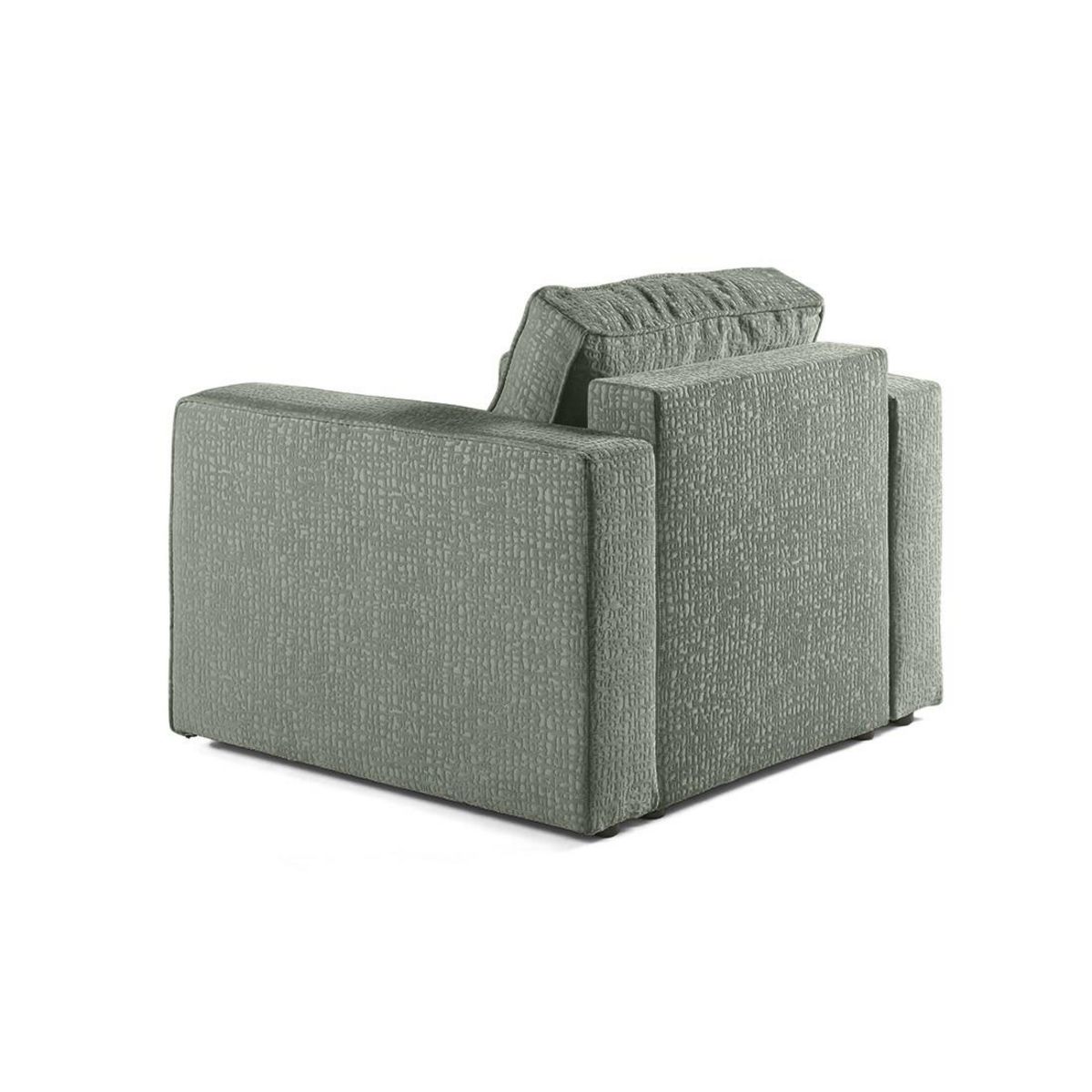 BEST MOBILIER Topaze - fauteuil - en tissu velours relief