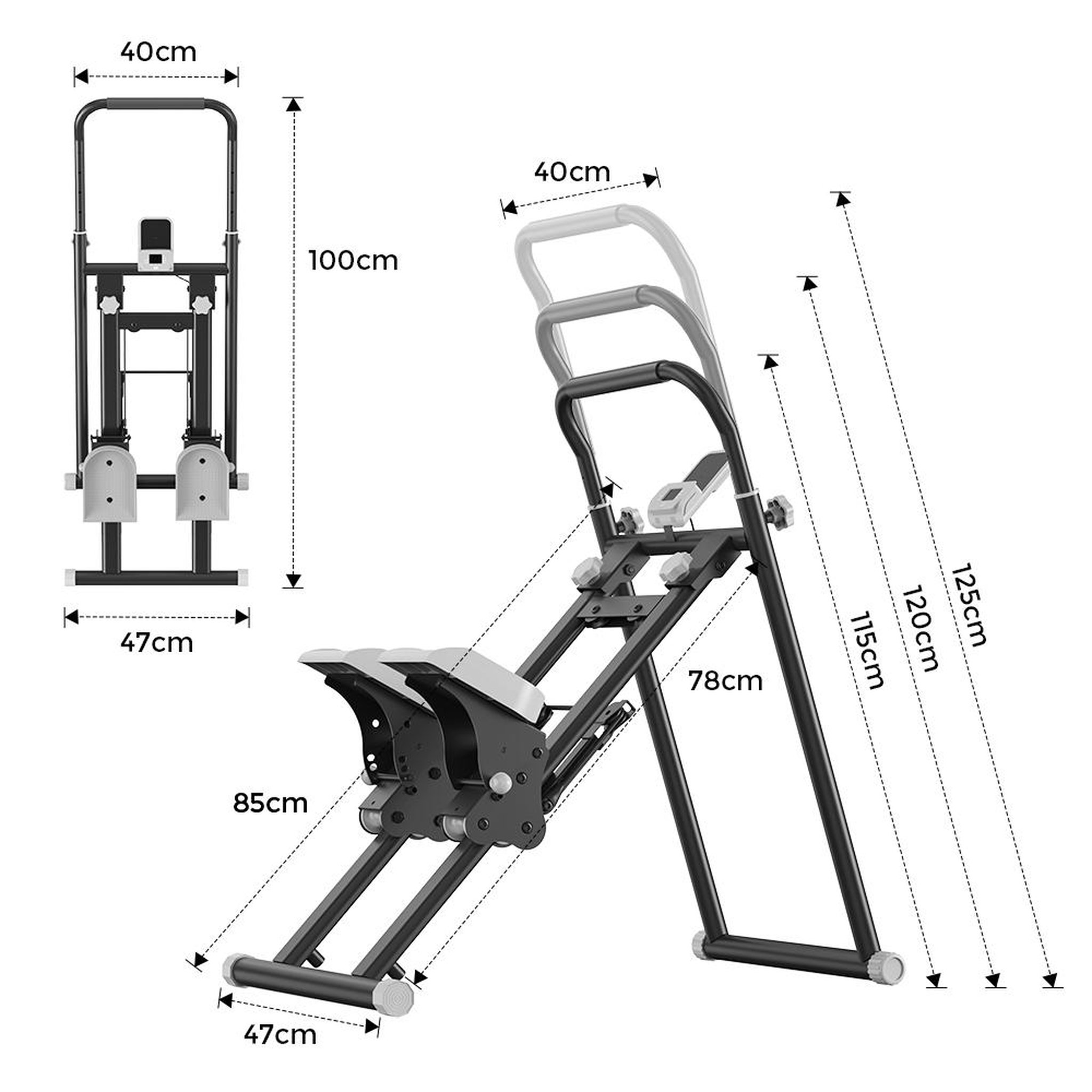 Voir la diapositive 2 : FORMILL Appareil de fitness pliable vertical qk-7906