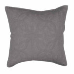Paris Prix Housse de Coussin  Florette  40x40cm Anthracite
