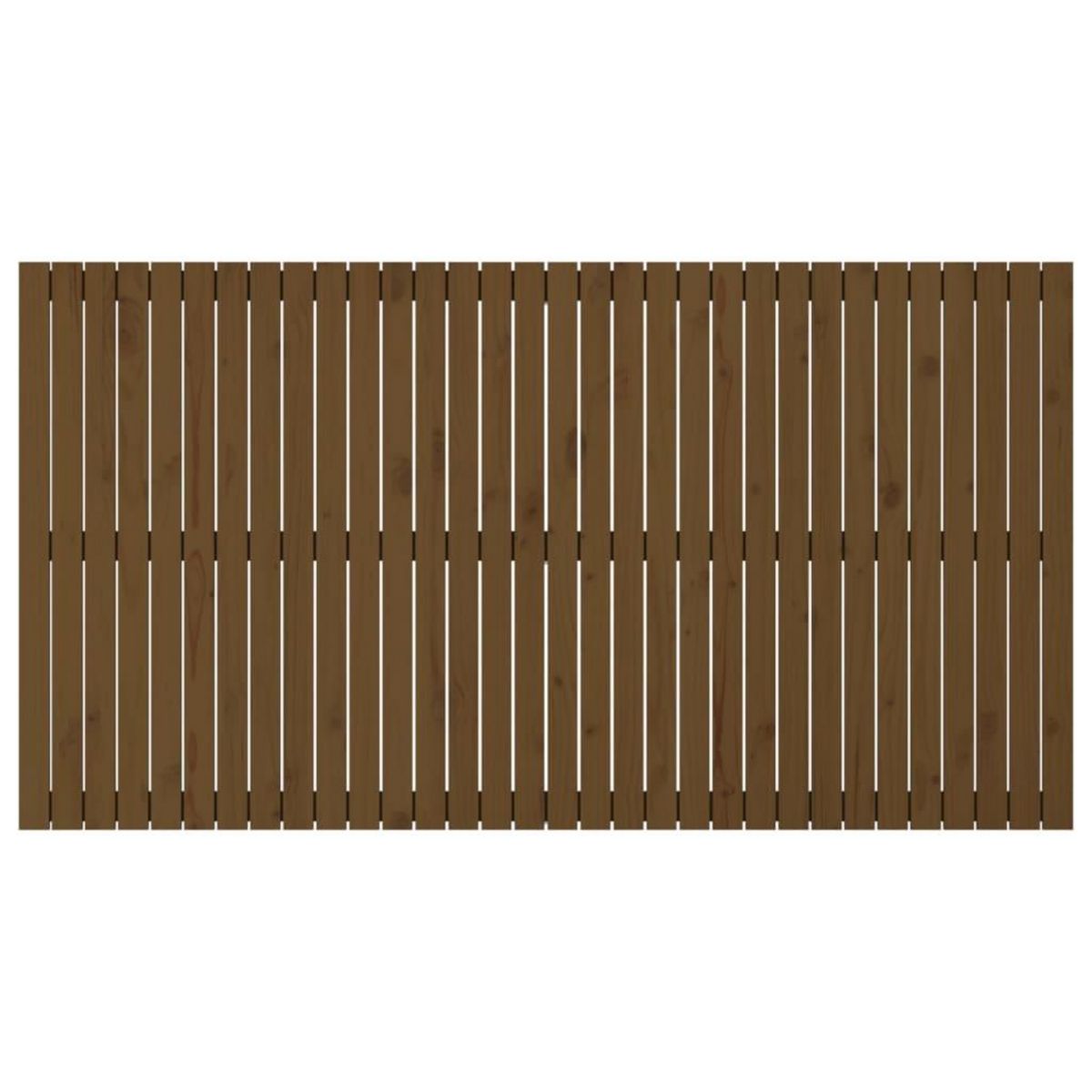 VIDAXL Tete de lit murale Marron miel 204x3x110 cm Bois massif de pin