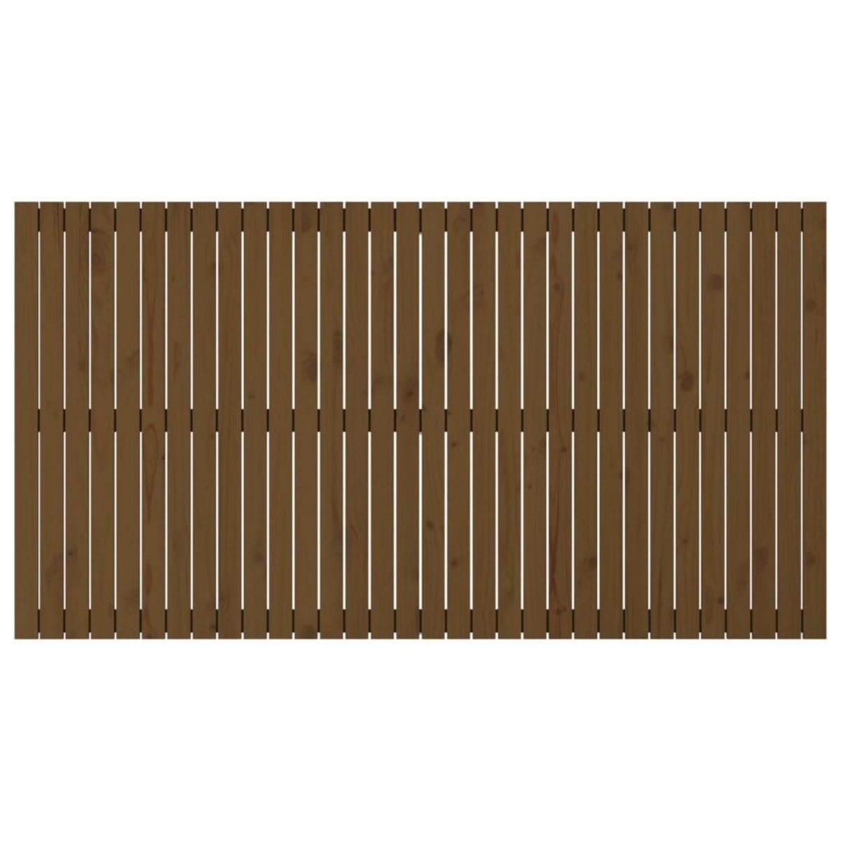 VIDAXL Tete de lit murale Marron miel 204x3x110 cm Bois massif de pin