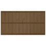 Voir la diapositive 4 : VIDAXL Tete de lit murale Marron miel 204x3x110 cm Bois massif de pin