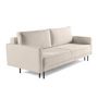 Voir la diapositive 5 : LISA DESIGN Charlie - canapé droit 3 places - convertible avec coffre - en tissu