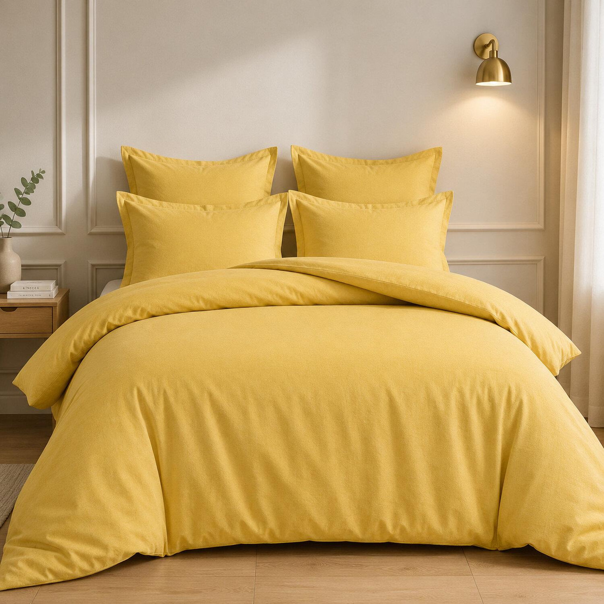 Voir la diapositive 1 : Home collection Parure housse de couette 100% coton 57fils