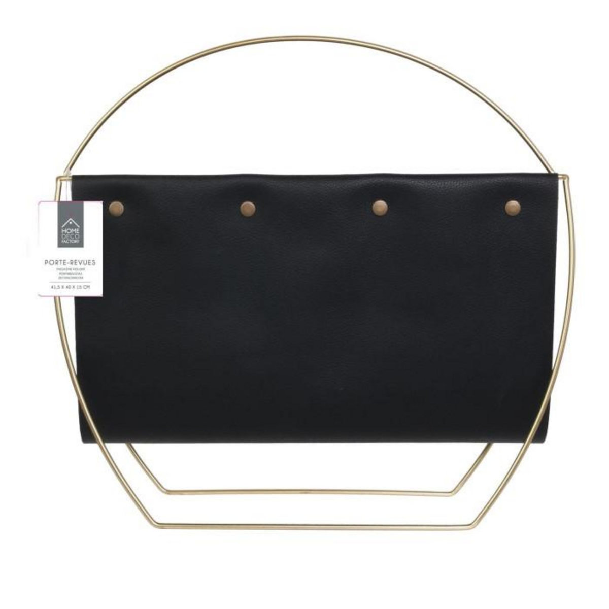 Paris Prix Porte-Revues Design  Vermont  41cm Noir & Or