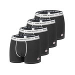 SERGE BLANCO Lot de 4 Boxers coton homme Uni. Coloris disponibles : Noir