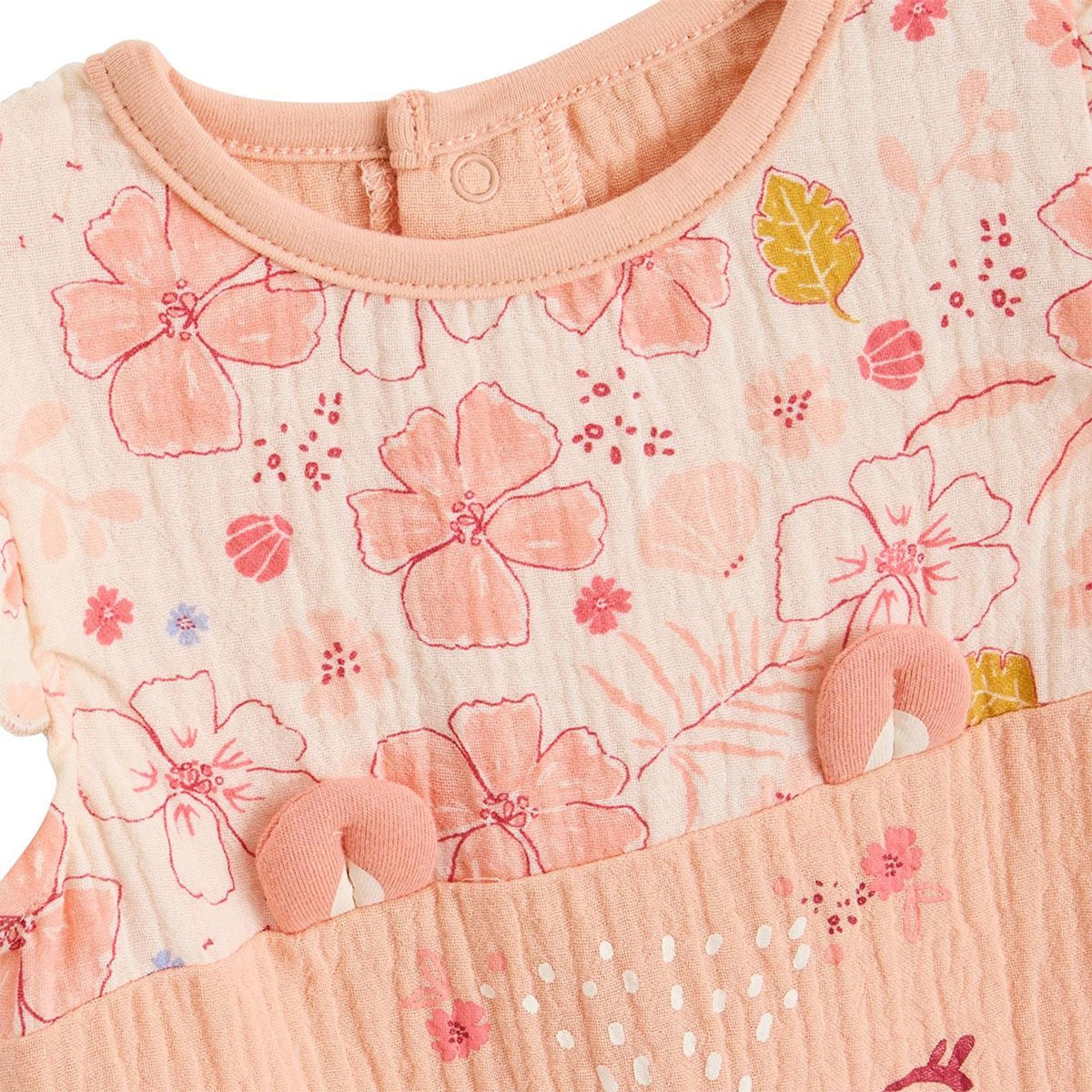 Petit Béguin Barboteuse bébé en gaze de coton Santa Giulia