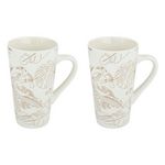 SECRET DE GOURMET Lot de 2 Mugs  Toucan  50cl Blanc