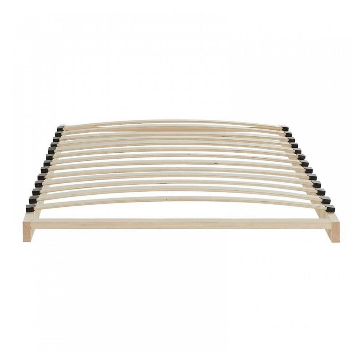 HomeStyle4U Sommier à lattes 90x200 en bois pin massif lit simple