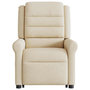 Voir la diapositive 5 : VIDAXL Fauteuil inclinable de massage Creme Tissu