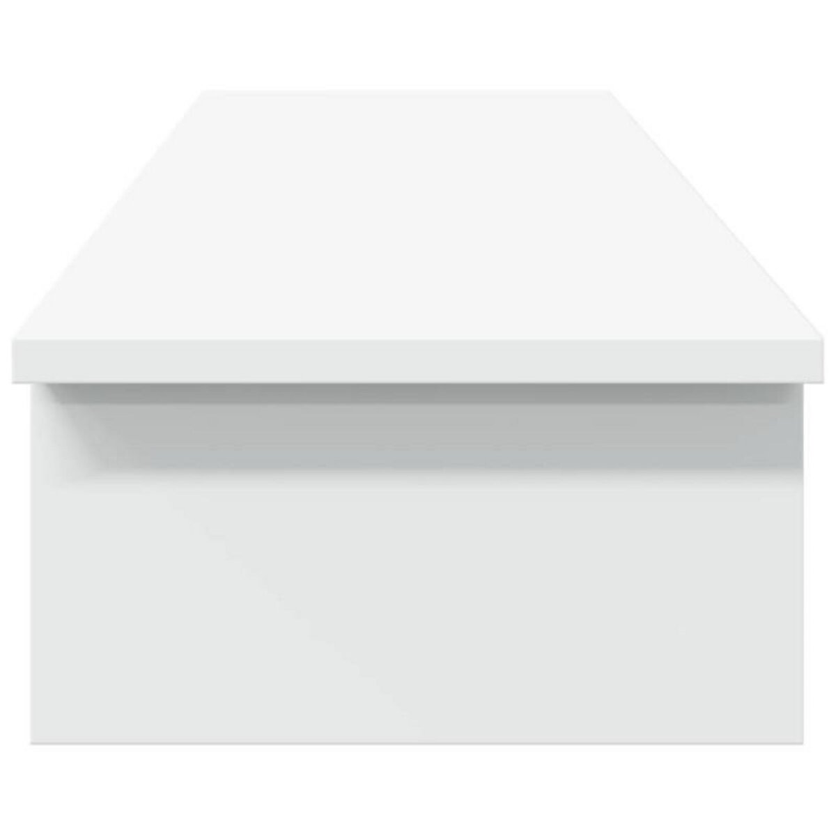 VIDAXL Support de moniteur blanc 100x27x15 cm bois d ingénierie