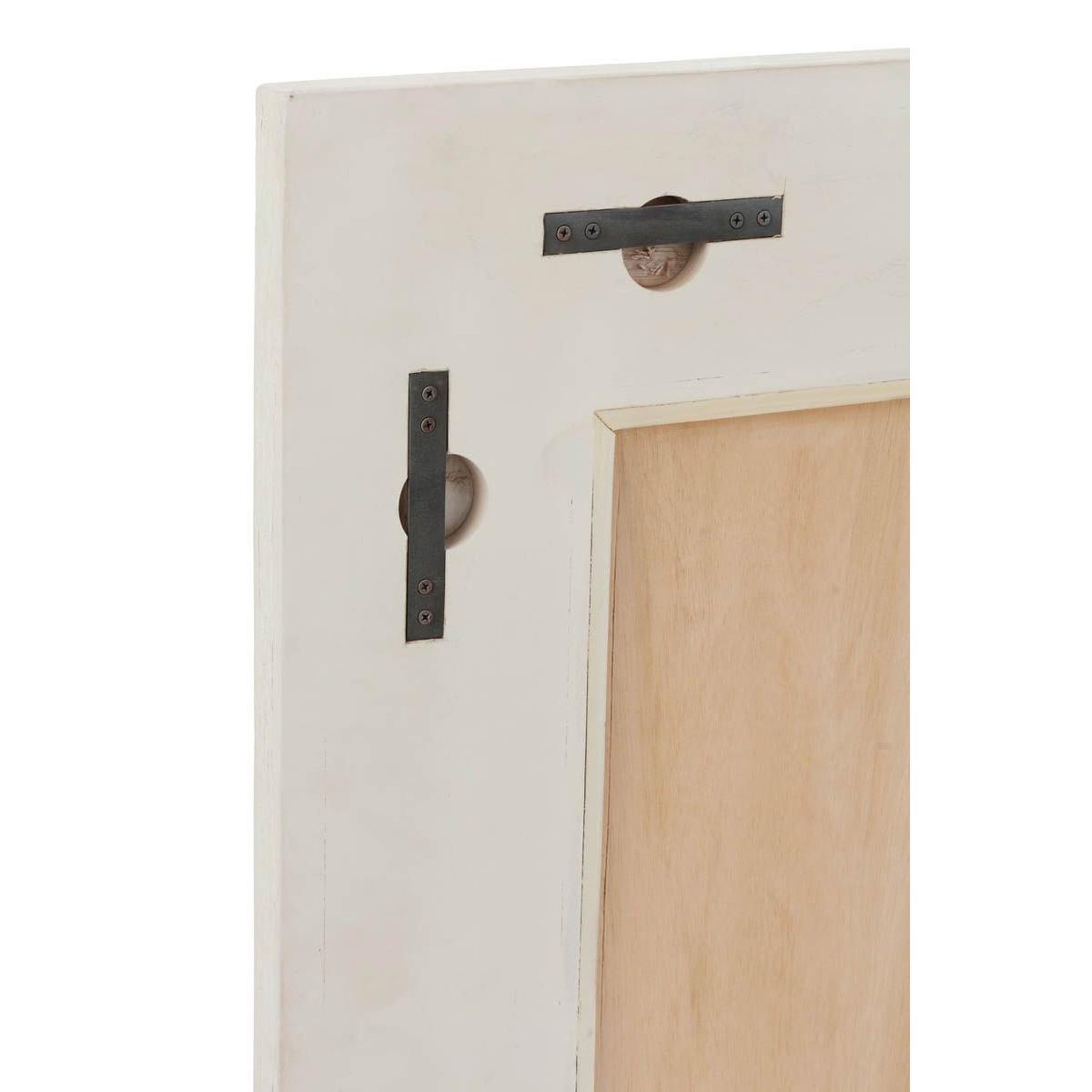 Voir la diapositive 2 : J-LINE Miroir mural en rotin  molly  120cm naturel