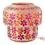 Voir la diapositive 1 : Paris Prix Lampe à Poser Mosaïque  Ruthie  26cm Rose & Orange