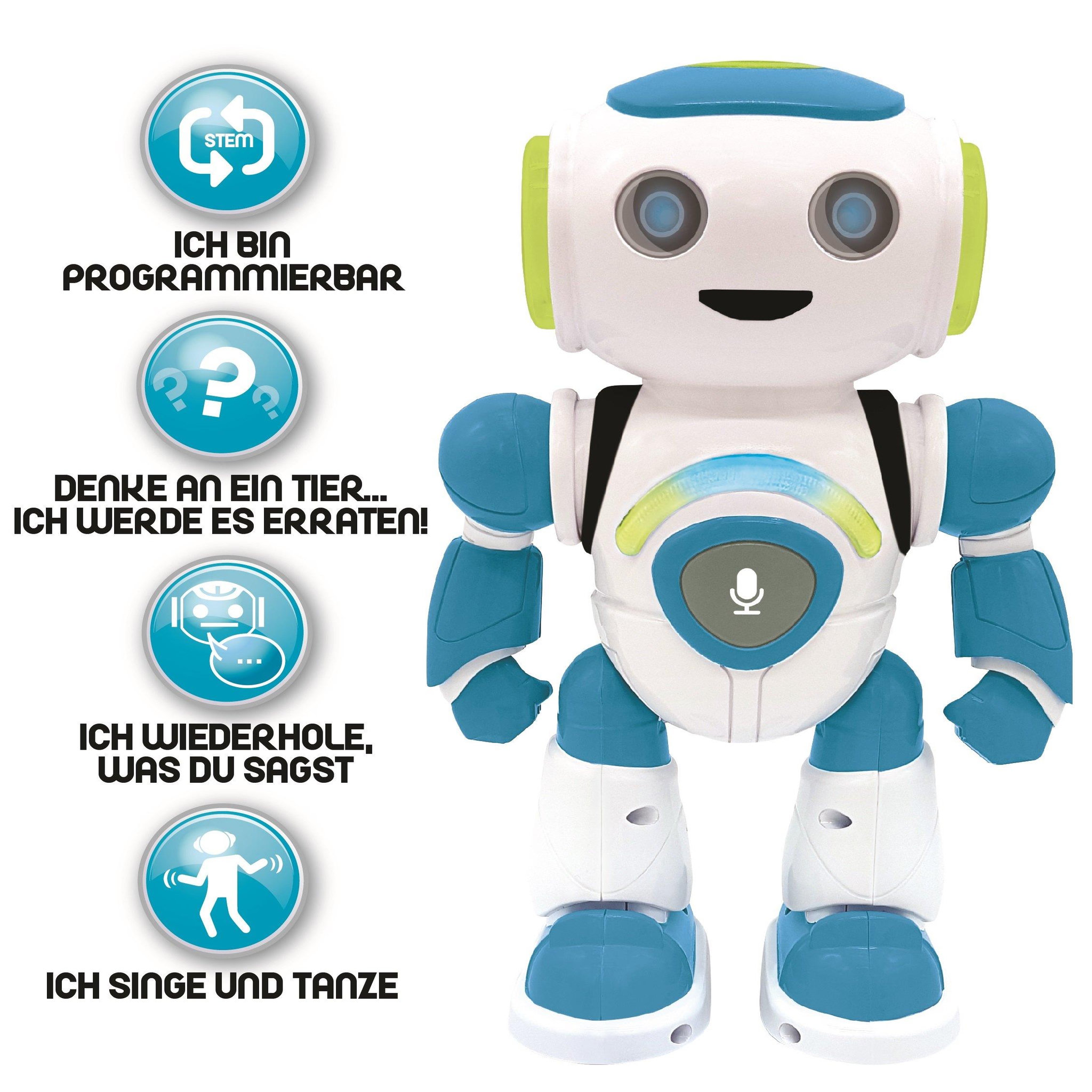 Voir la diapositive 3 : Lexibook POWERMAN JR. Robot Programmable (Allemand)