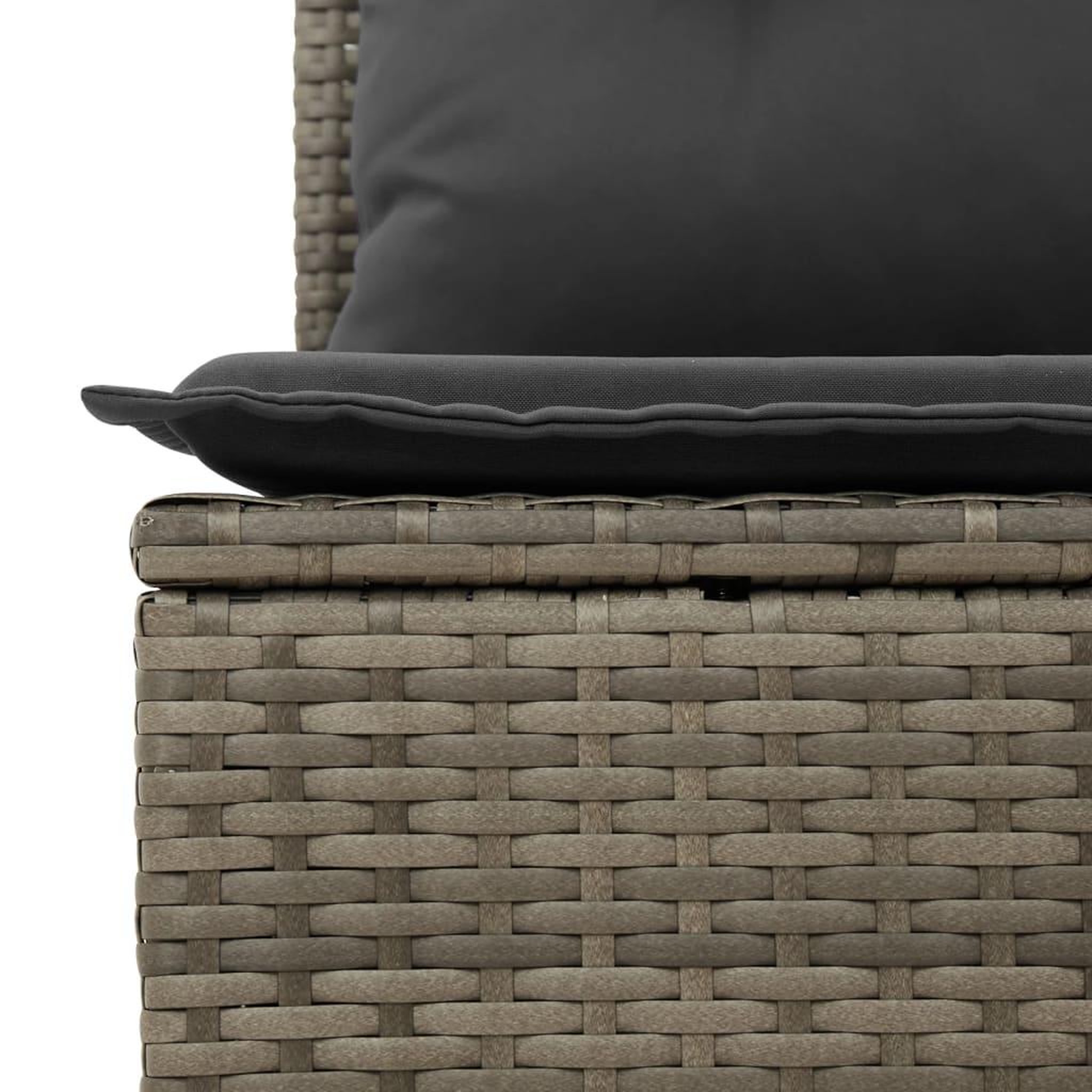 Voir la diapositive 5 : VIDAXL Salon de jardin avec coussins 7 pcs gris resine tressee