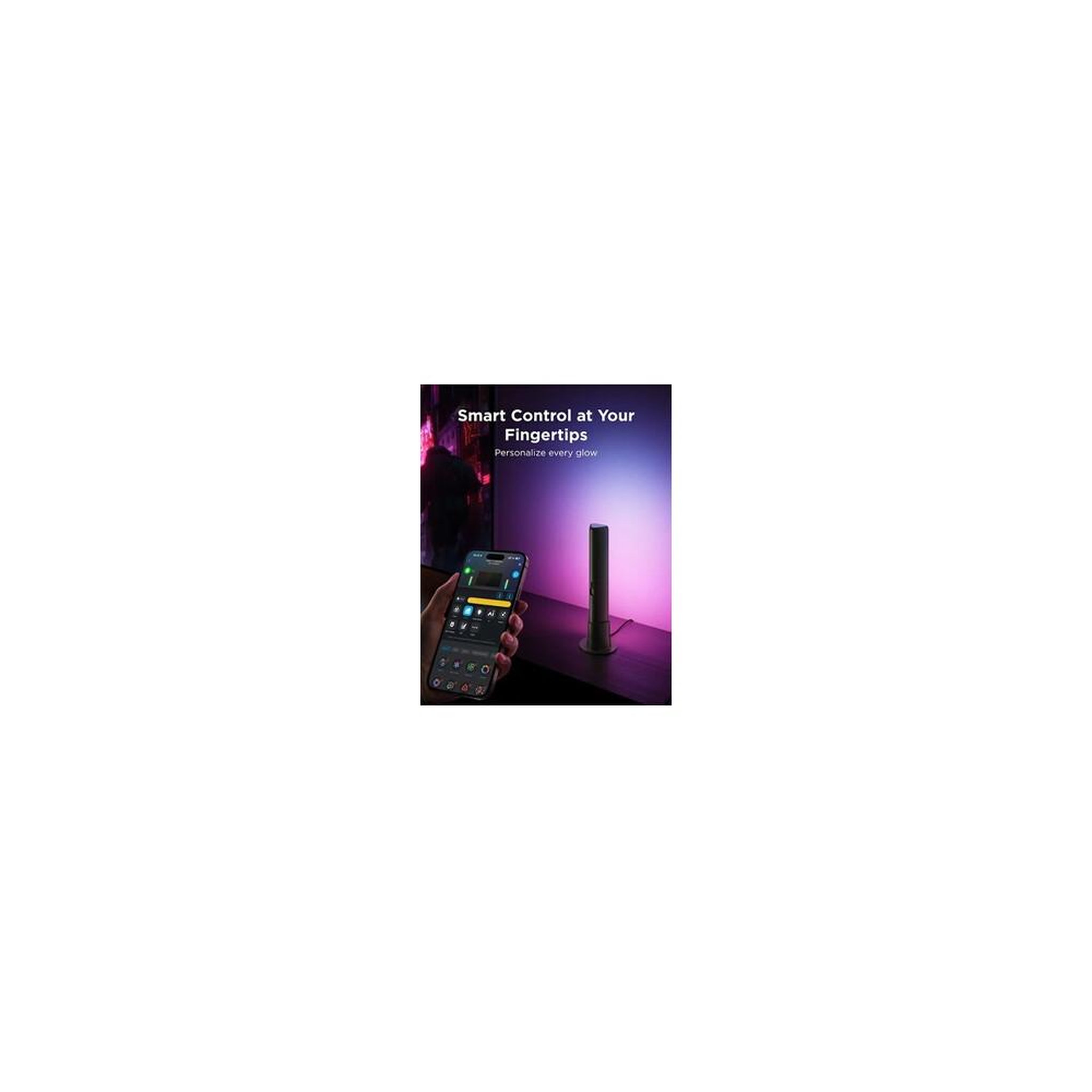 Voir la diapositive 4 : GOVEE Barre lumineuse led tv 55-75 pouces rgbicww, ambiant, commande app et voix, télécommande, modes musique, noir