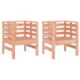 Voir la diapositive 2 : VIDAXL Chaises de jardin lot de 2 61,5x53x71 cm bois massif de douglas