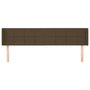 Voir la diapositive 3 : VIDAXL Tete de lit avec oreilles Marron Fonce 203x16x78/88 cm Tissu
