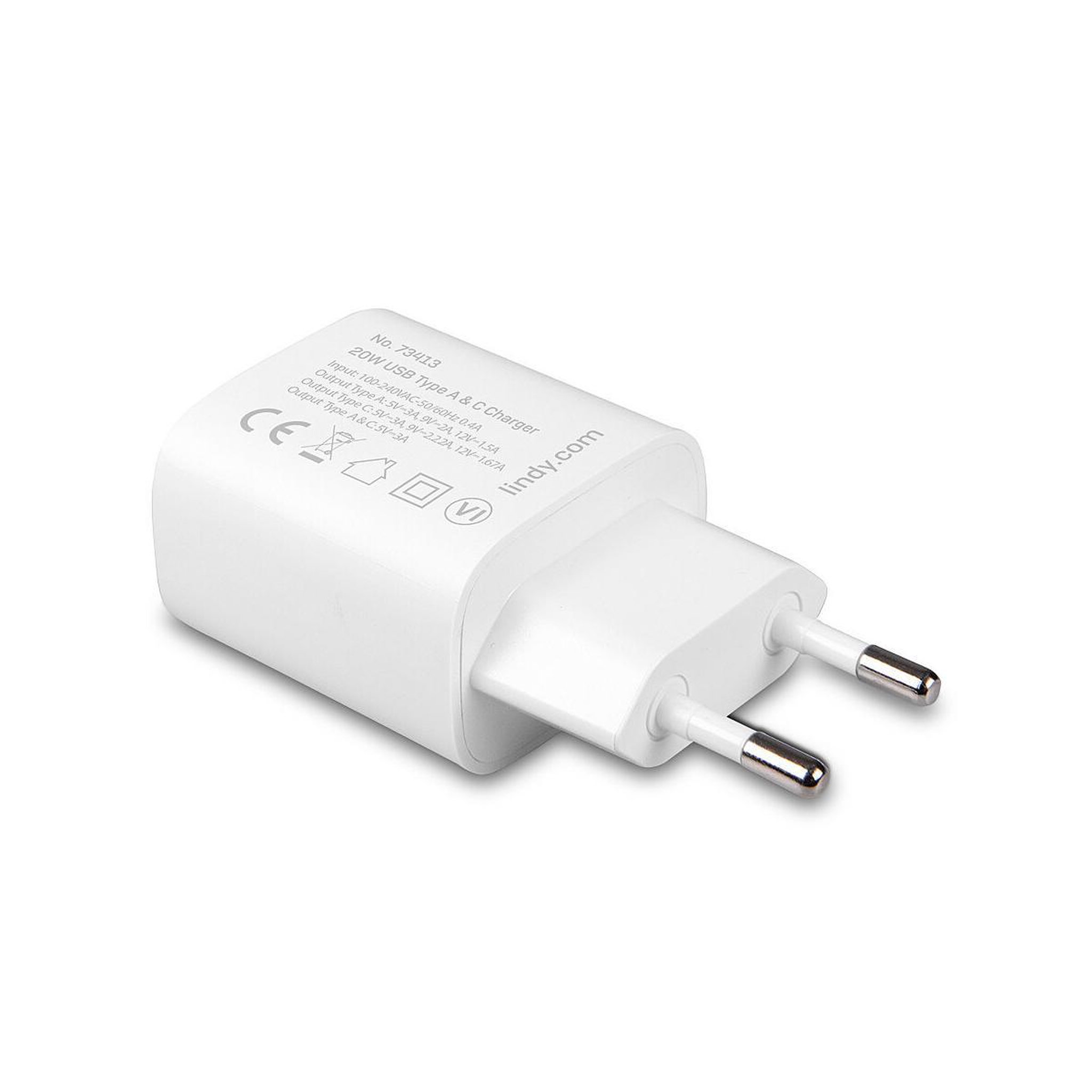 Voir la diapositive 3 : LINDY Lindy 73413 chargeur d'appareils mobiles universel blanc secteur charge rapide intérieure